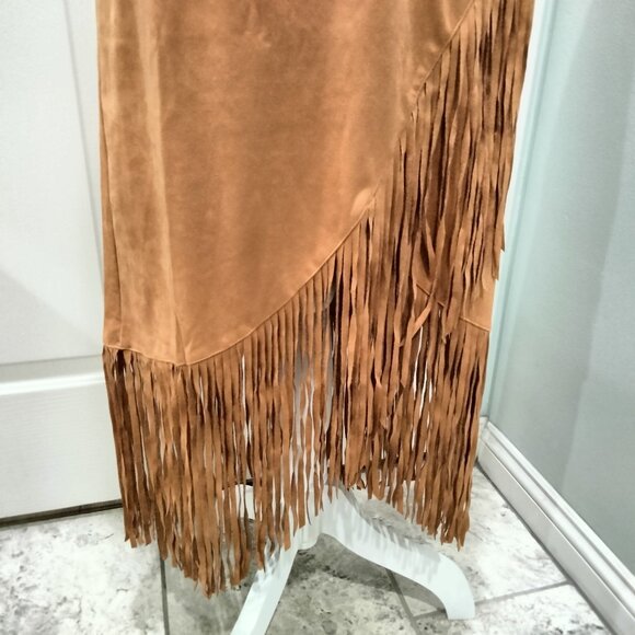 Faux Suede Midi Skirt by American West, Size Medium, NWT - Picture 5 of 13